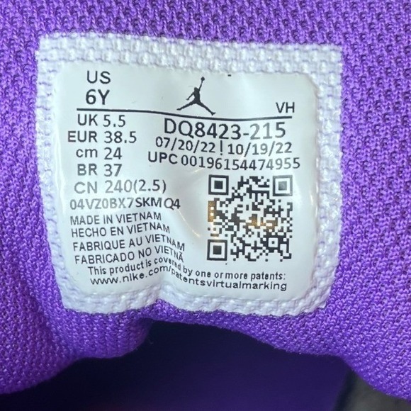 Nike Air Jordan 1 Mid GS Palomino Wild Berry Brown Black DQ8423-215 Size 6Y - Picture 8 of 9